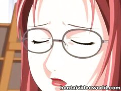 Anime with guy enjoying two busty gals